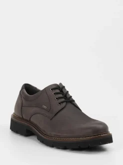 Sioux – Derby-Schnürschuh aus Nubukleder dunkelgrau