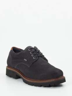 Sioux – Derby-Schnürschuh aus Veloursleder Anthrazit