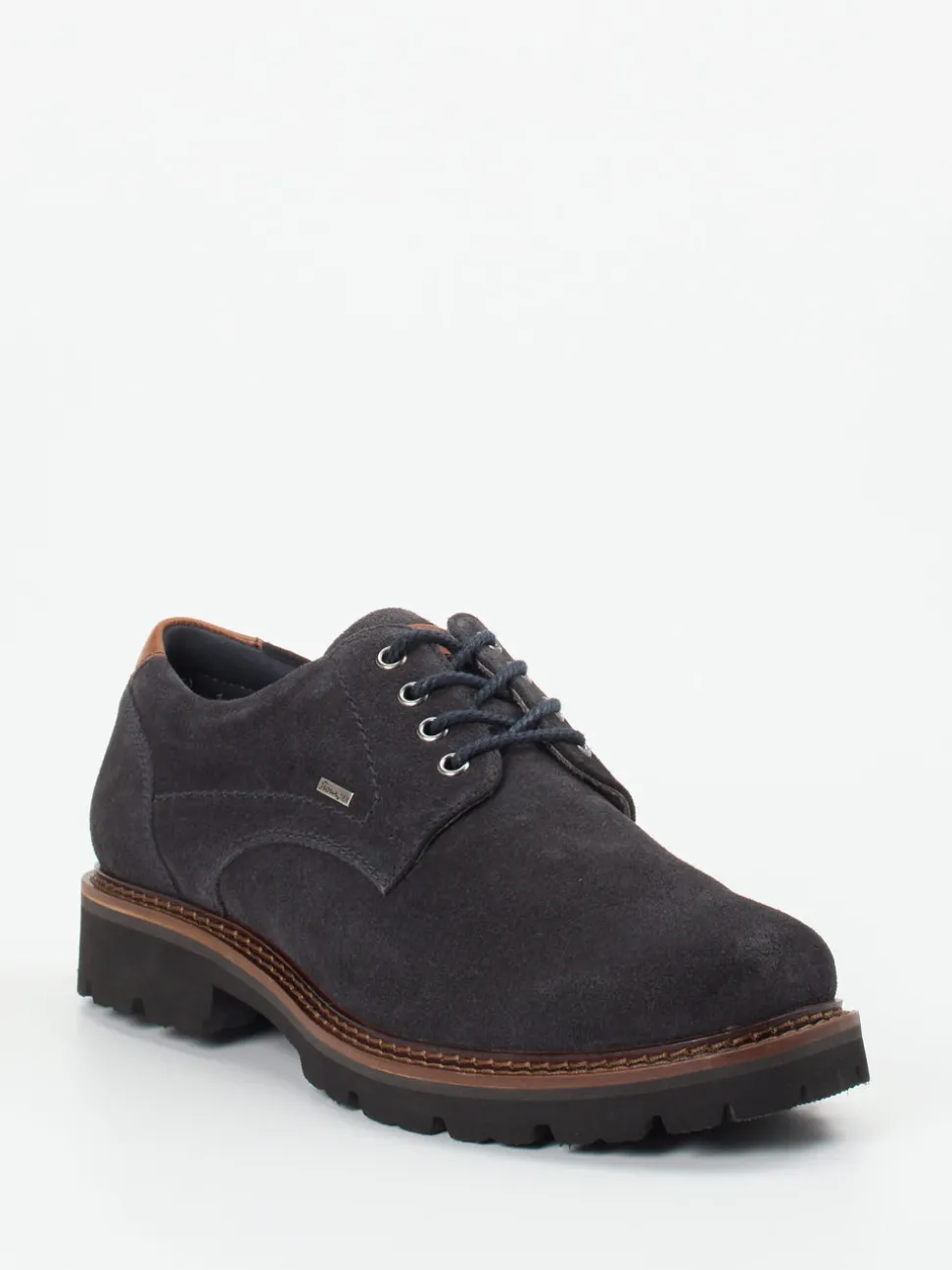 Sioux – Derby-Schnürschuh aus Veloursleder Anthrazit