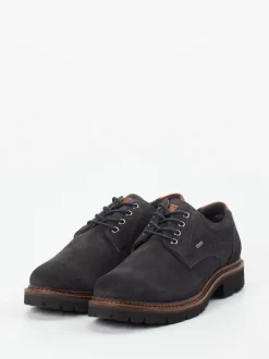 Sioux – Derby-Schnürschuh aus Veloursleder Anthrazit