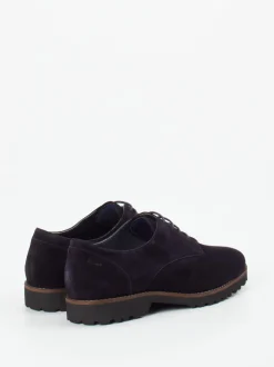 Sioux – Derby-Schnürschuh aus Veloursleder Dunkelviolett