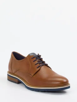 Sioux – Derby-Schnürschuh aus Kalbleder Cognac