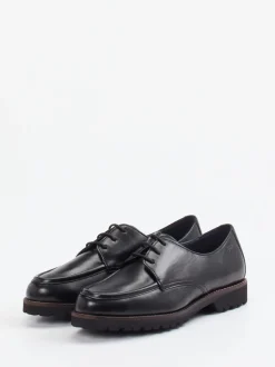 Sioux – Derby-Schnürschuh aus Lammleder Schwarz