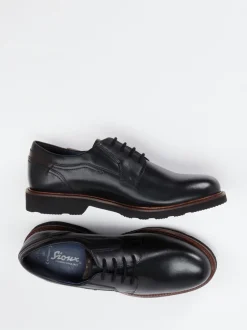 Sioux – Derby-Schnürschuh aus Kalbleder Schwarz