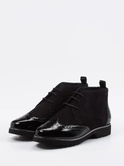 Sioux – Desert Boots aus Veloursleder schwarz