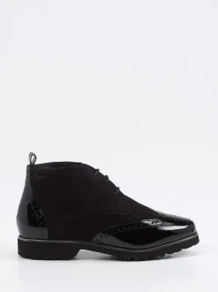 Sioux – Desert Boots aus Veloursleder schwarz