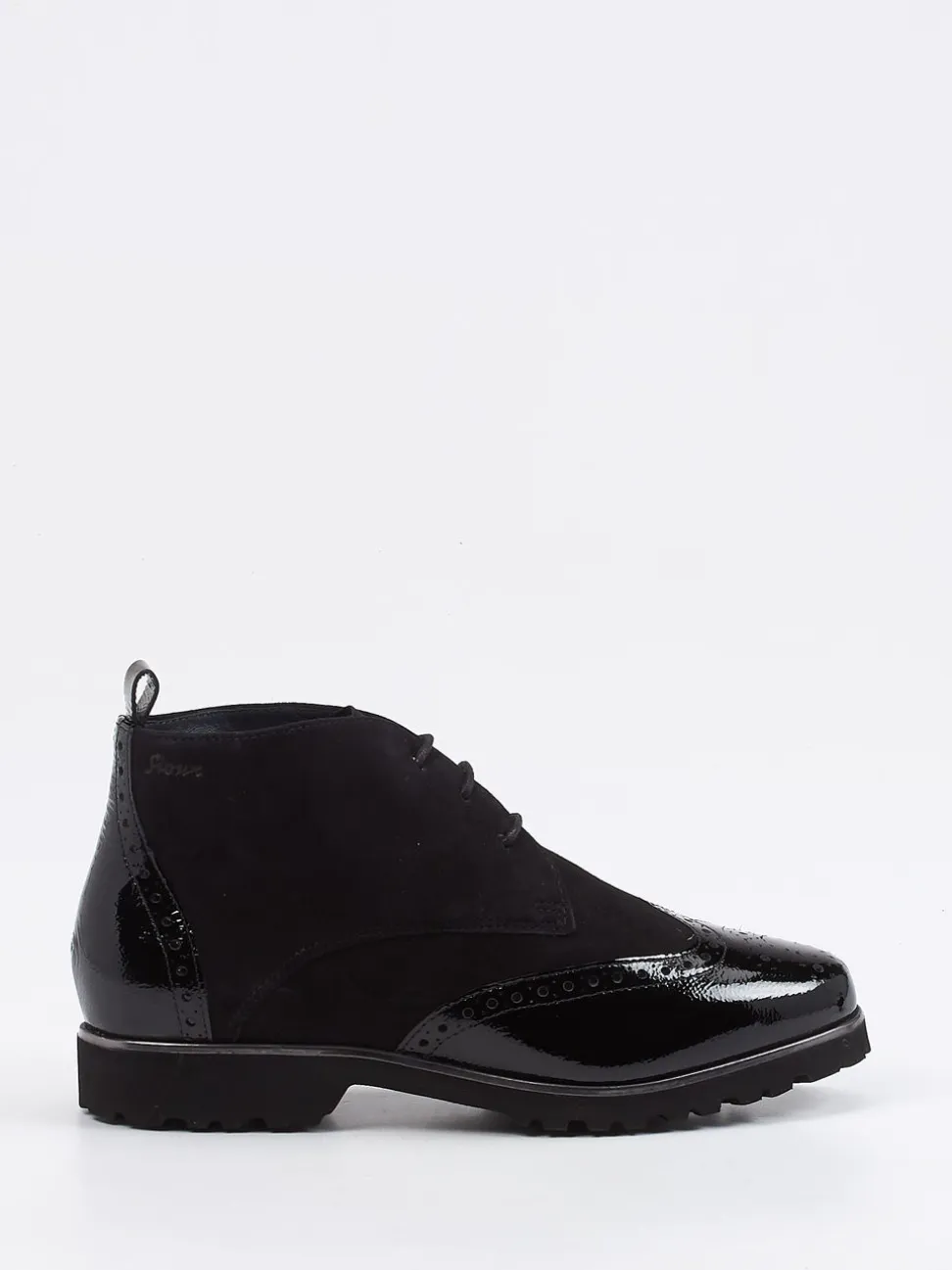 Sioux – Desert Boots aus Veloursleder schwarz