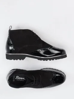 Sioux – Desert Boots aus Veloursleder schwarz