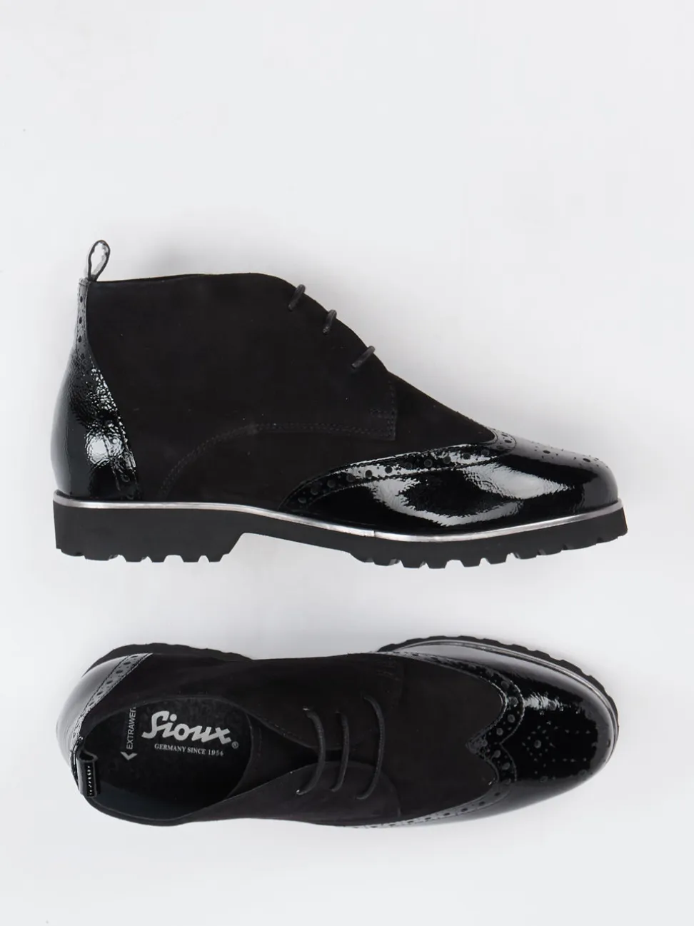 Sioux – Desert Boots aus Veloursleder schwarz
