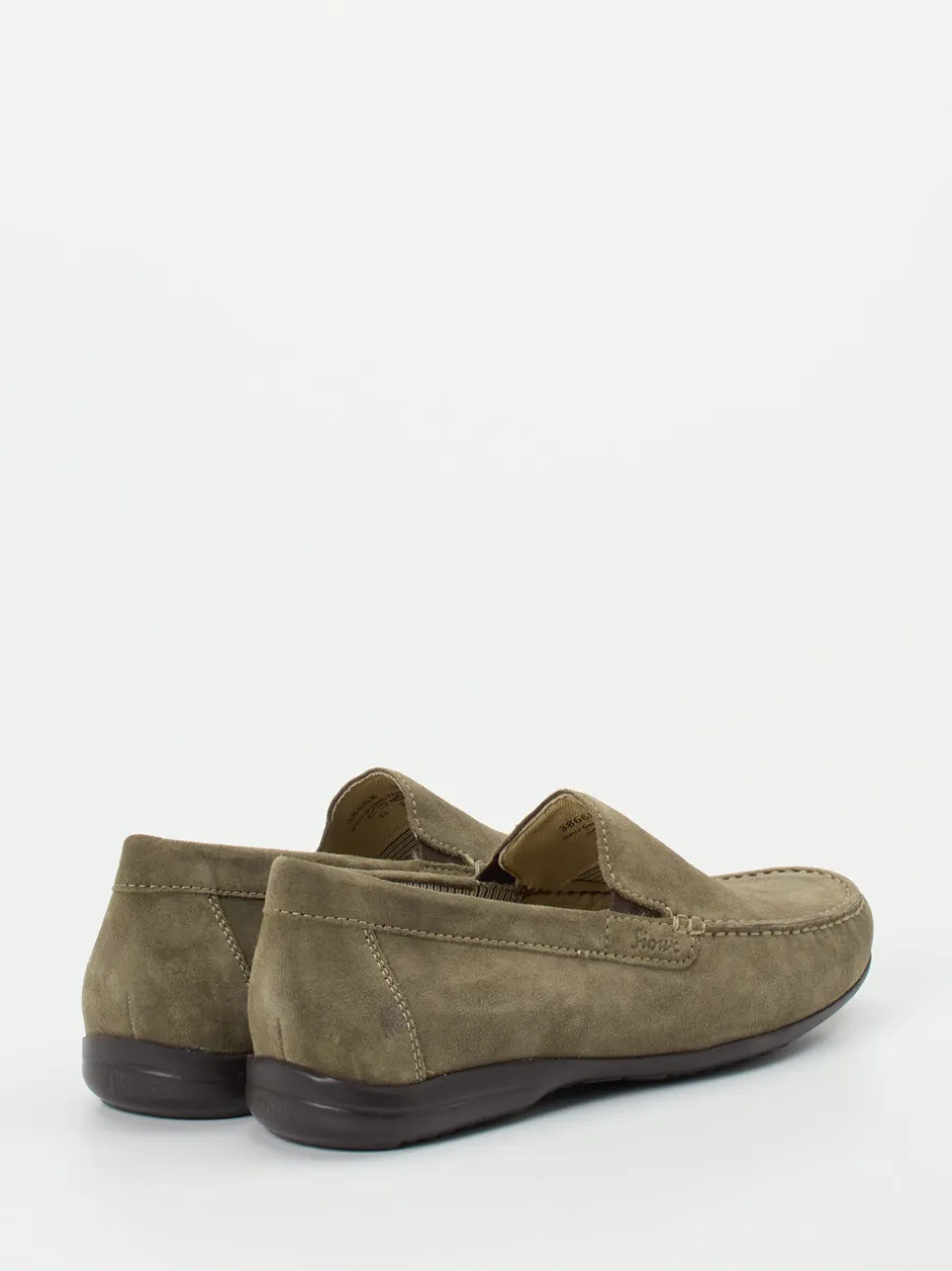 Sioux – Herren-Loafer aus Veloursleder olivgrün