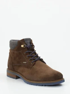 Sioux – Herren-Schnürboots aus Veloursleder dunkelbraun