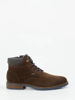 Sioux – Herren-Schnürboots aus Veloursleder dunkelbraun