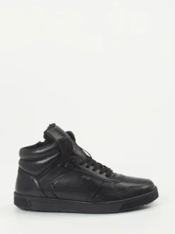 Sioux – High-Top Sneaker aus Glattleder schwarz