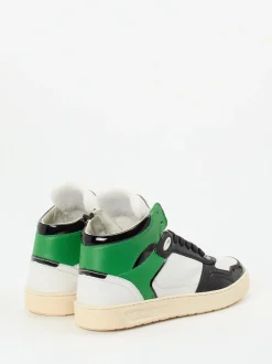 Sioux – High-Top Sneaker aus Kalbleder und Lackleder