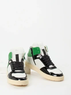 Sioux – High-Top Sneaker aus Kalbleder und Lackleder