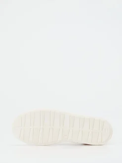 Sioux – High-Top Sneaker aus Metallicleder weiß