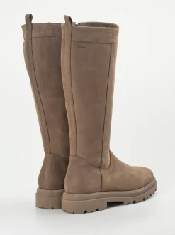 Sioux – Kniehohe Stiefel aus Nubukleder braun
