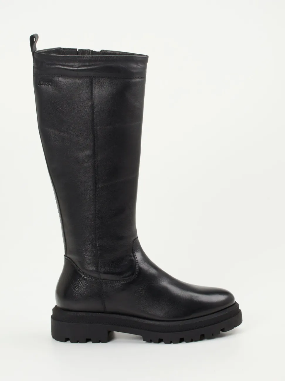 Sioux – Kniehohe Stiefel aus Kalbleder schwarz