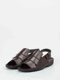 Sioux – Komfortsandalen aus Kalbleder Dunkelbraun