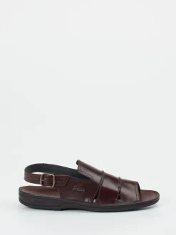 Sioux – Komfortsandalen aus Kalbleder Dunkelbraun