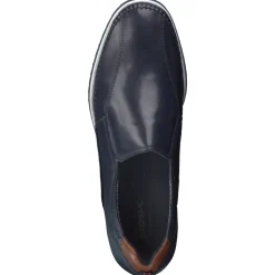 Sioux – Komfort-Slipper aus Kalbleder Dunkelblau