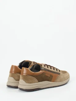 Sioux – Komfort-Sneaker aus Veloursleder Sandbeige