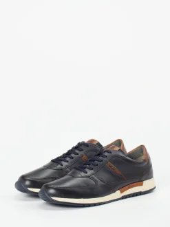 Sioux – Leder-Sneaker aus Kalbleder Dunkelblau
