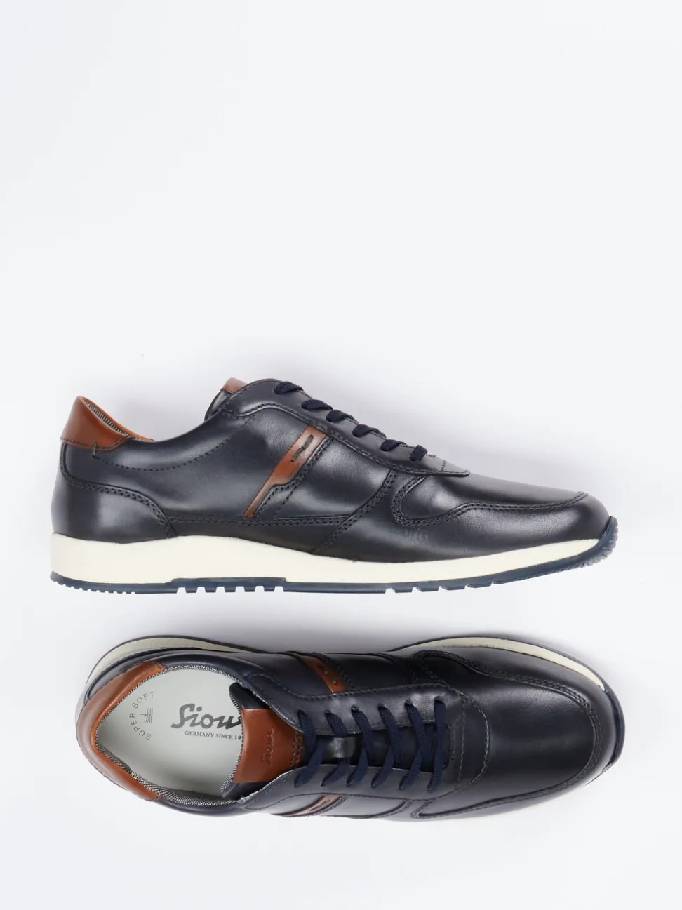 Sioux – Leder-Sneaker aus Kalbleder Dunkelblau