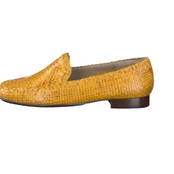 Sioux – Loafer aus Flechtleder in Safrangelb