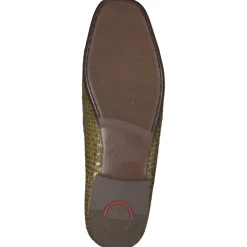 Sioux – Loafer aus Flechtleder in Olivgrün