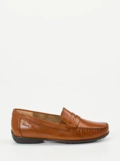Sioux – Loafer aus Kalbleder in Cognacbraun