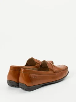 Sioux – Loafer aus Kalbleder in Cognacbraun