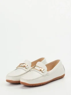Sioux – Loafer aus Kalbleder in Cremeweiß