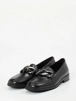 Sioux – Loafer aus Kalbleder Schwarz glänzend