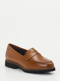 Sioux – Loafer aus Kalbleder cognacbraun