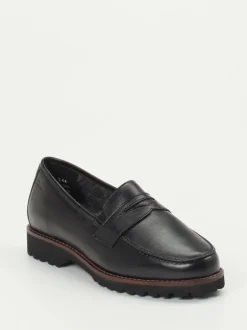 Sioux – Loafer aus Kalbleder Schwarz glänzend
