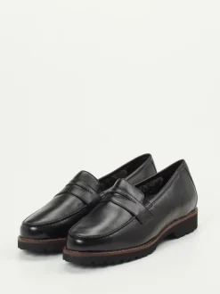 Sioux – Loafer aus Kalbleder Schwarz glänzend