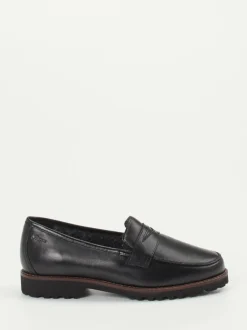 Sioux – Loafer aus Kalbleder Schwarz glänzend