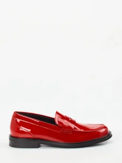 Sioux – Loafer aus Lackleder in Signalrot