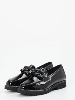 Sioux – Loafer aus Lackleder Schwarz glänzend