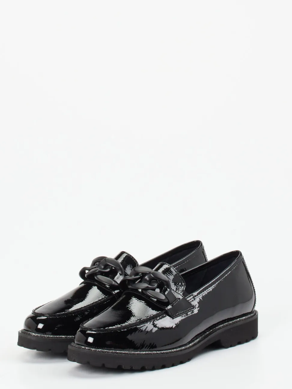 Sioux – Loafer aus Lackleder Schwarz glänzend