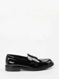 Sioux – Loafer aus Lackleder schwarz glänzend
