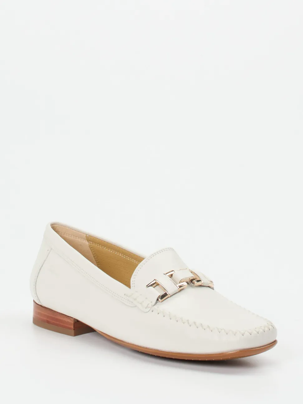 Sioux – Loafer aus Lammleder in Cremeweiß
