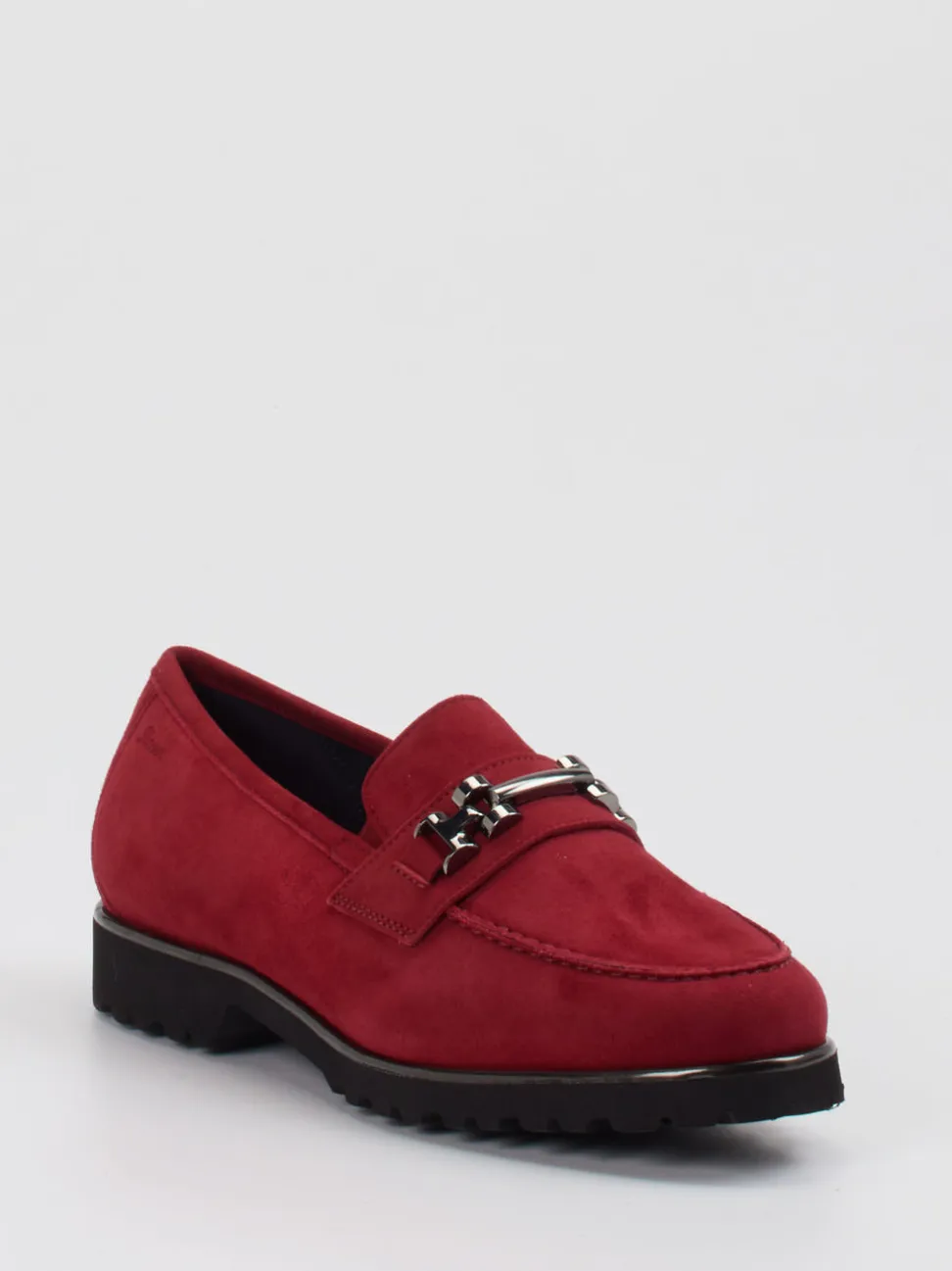 Sioux – Loafer aus Veloursleder Dunkelrot