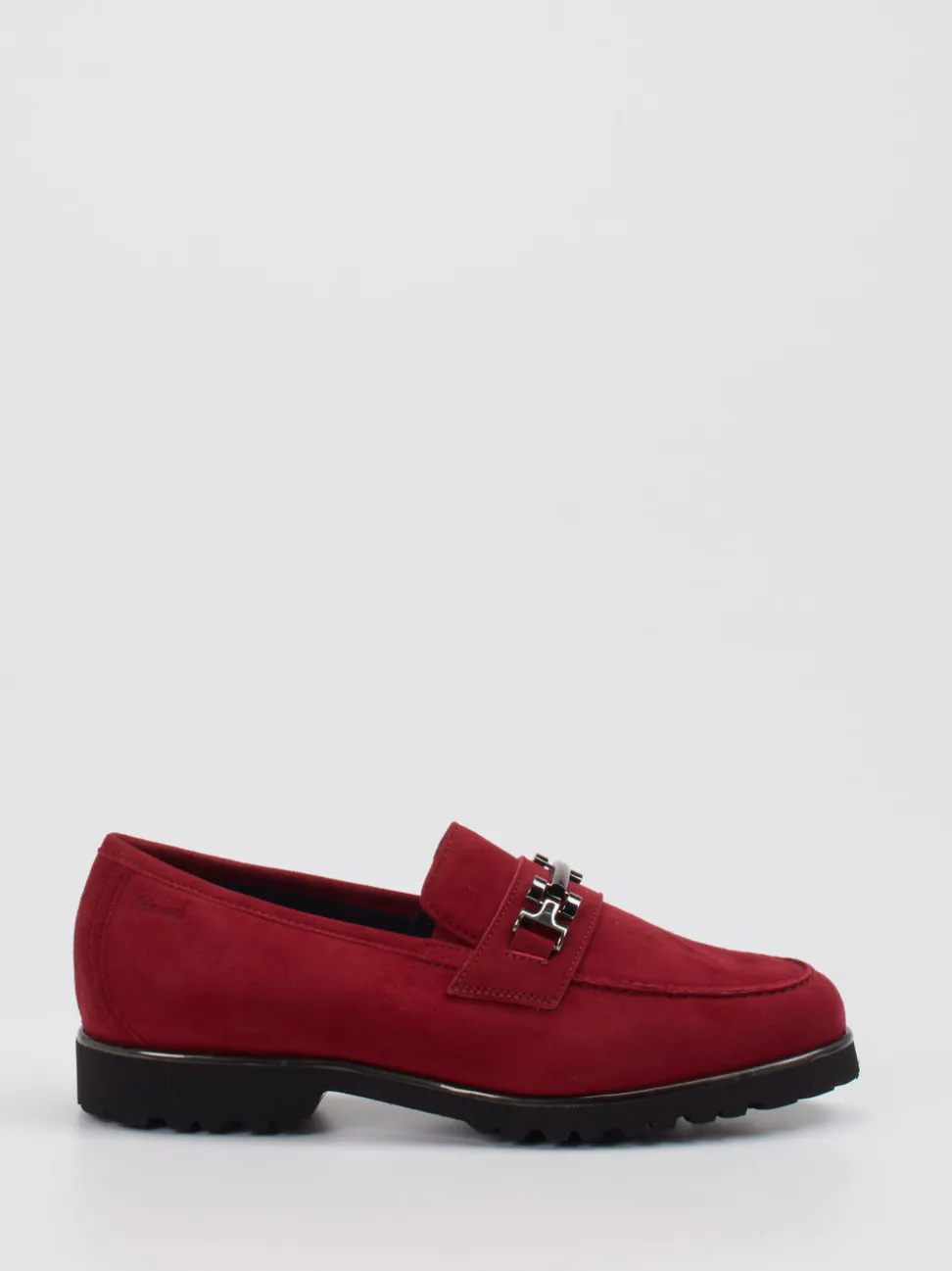 Sioux – Loafer aus Veloursleder Dunkelrot