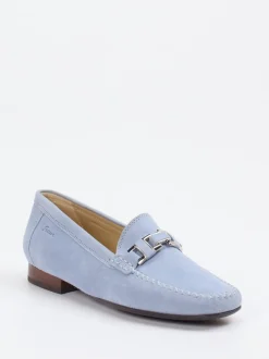 Sioux – Loafer aus Veloursleder Pastellblau
