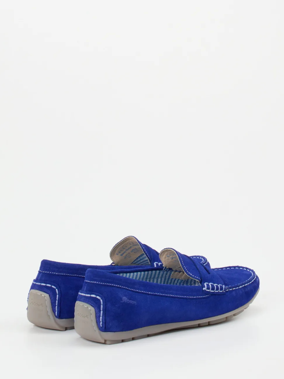 Sioux – Loafer aus Veloursleder in Kobaltblau