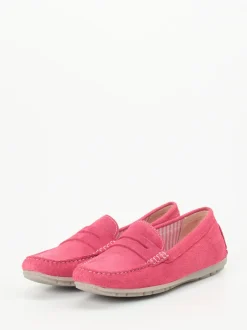 Sioux – Loafer aus Veloursleder in Himbeerrosa
