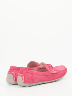 Sioux – Loafer aus Veloursleder in Himbeerrosa
