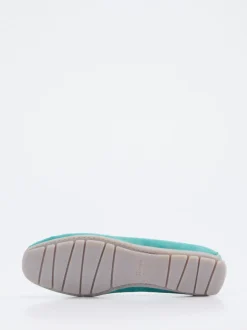 Sioux – Loafer aus Veloursleder türkis